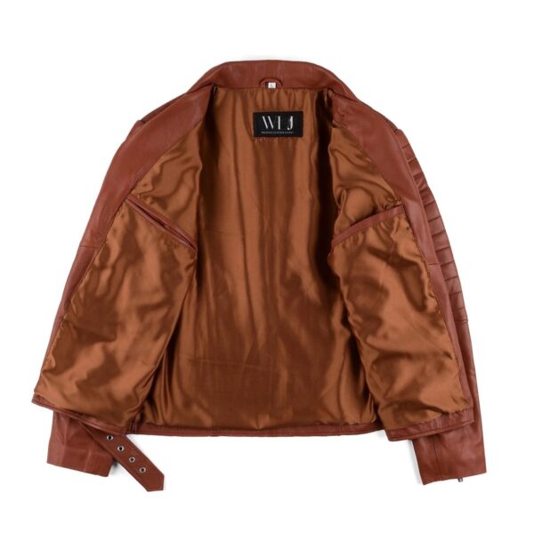 Versatile Leather Biker Jacket - Image 4