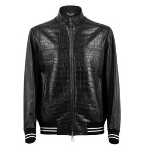 Men’s Windproof Crocodile Baseball Bomber Jackets