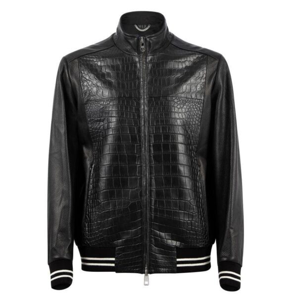 Men’s Windproof Crocodile Baseball Bomber Jackets