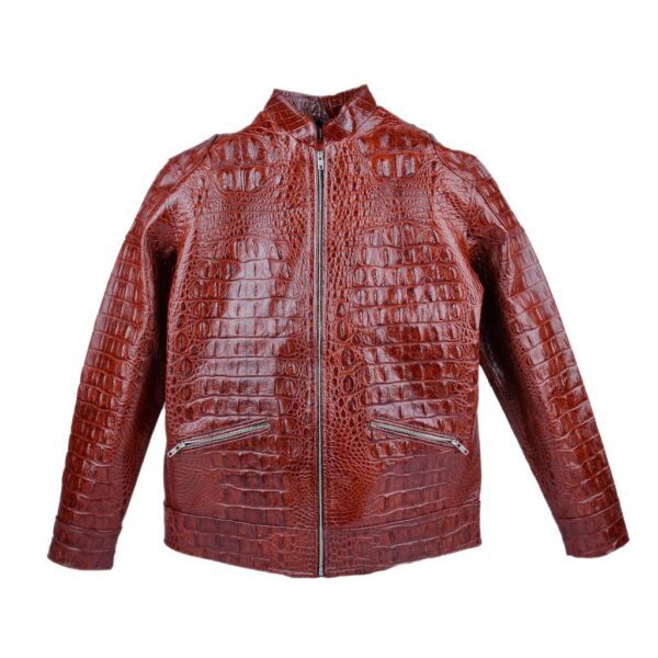 Old Money Crocodile Jacket (Light Brown)