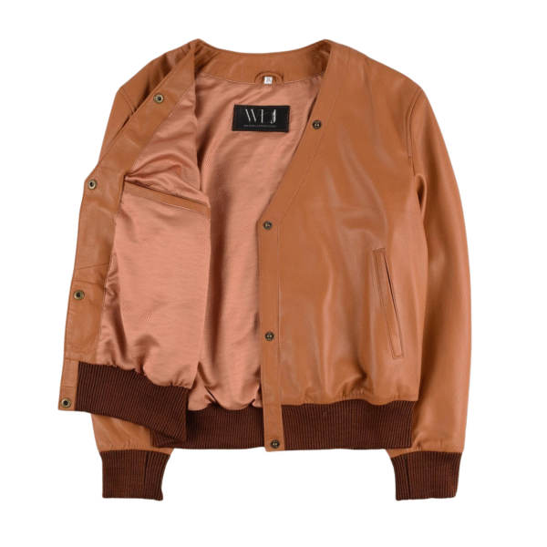 Scarlett J Classic Leather Jacket - Image 3