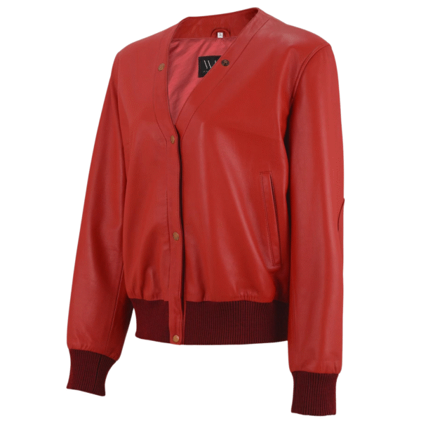 Scarlett J Classic Leather Jacket - Image 4