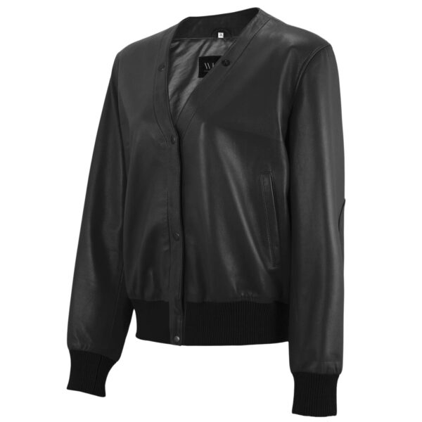 Scarlett J Classic Leather Jacket - Image 5