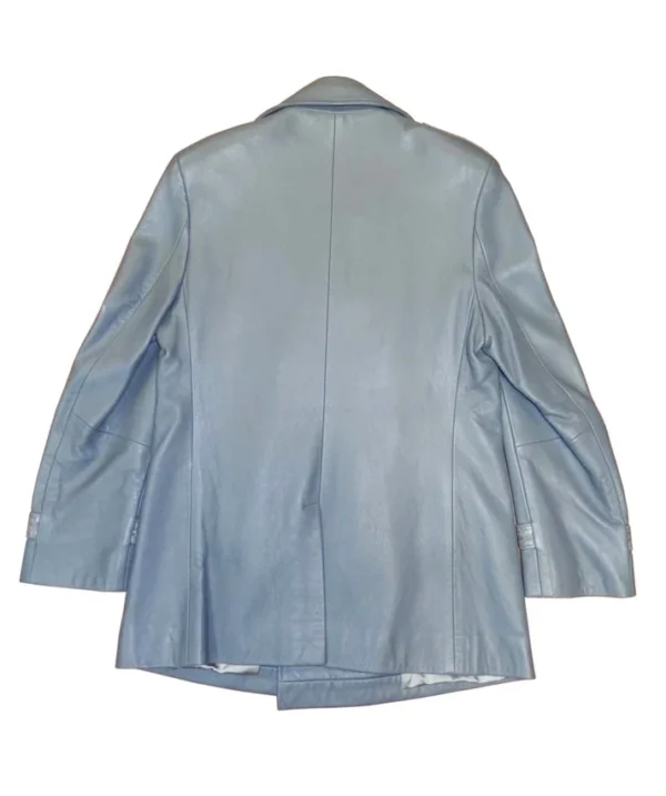 Soft Gray Leather jacket - Image 2