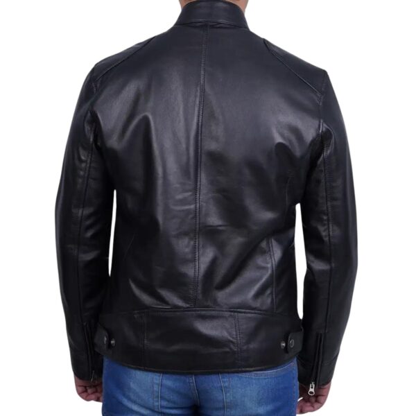 Racer Leather Jacket - Image 4