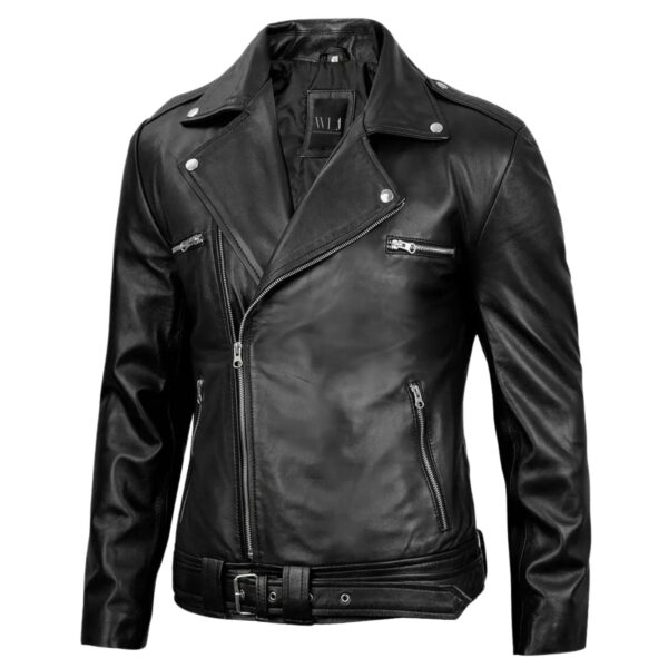 Motorcycle Leather Jacket Men - Image 2