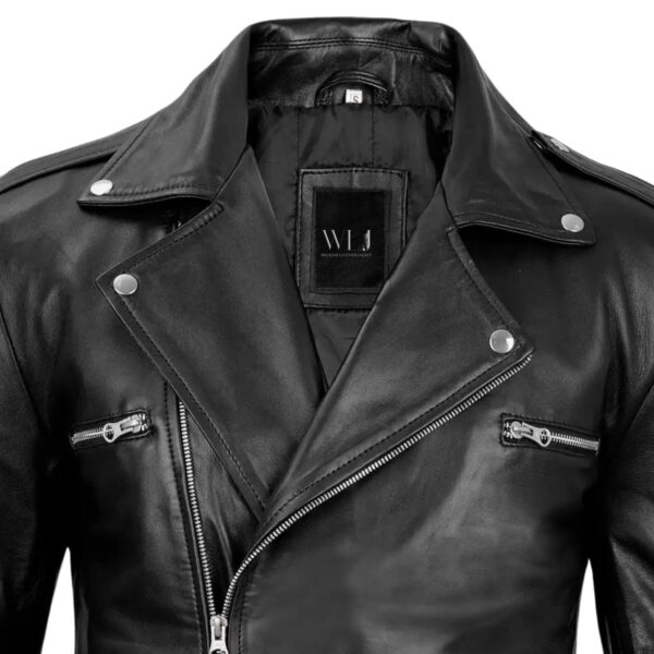 Motorcycle Leather Jacket Men - Image 3