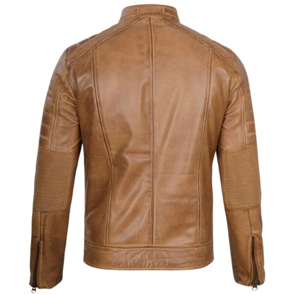 Camel Brown Leather Jackets - Image 4