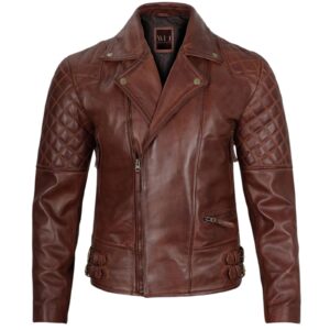 Vintage Brown Biker Leather Jacket