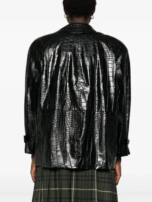 Trench Coat Women's Leather Jacket - Image 2