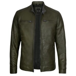 Wilson's Military Green Leather Jacket