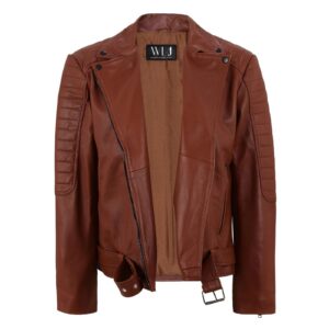 Versatile Leather Biker Jacket