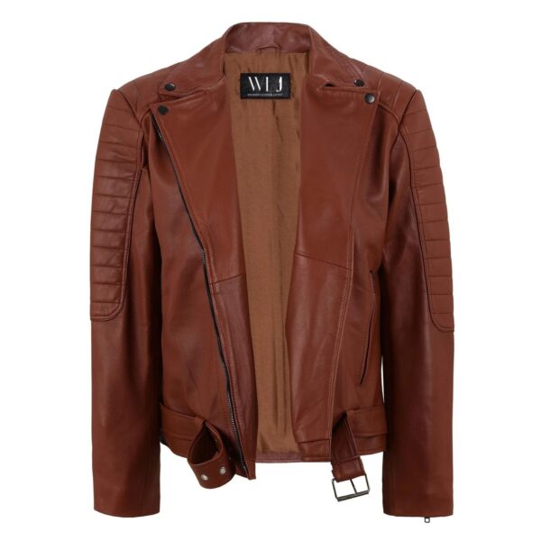 Versatile Leather Biker Jacket