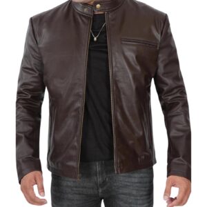 Moto-Cafe Real Cowhide Leather Jacket