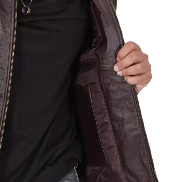 Moto-Cafe Real Cowhide Leather Jacket - Image 3