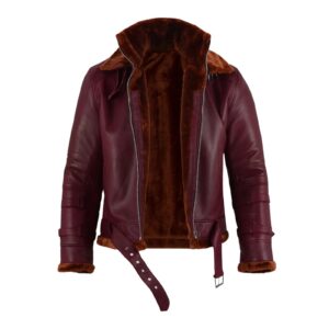 Sheepskin Jacket With Faux Shearling Fur