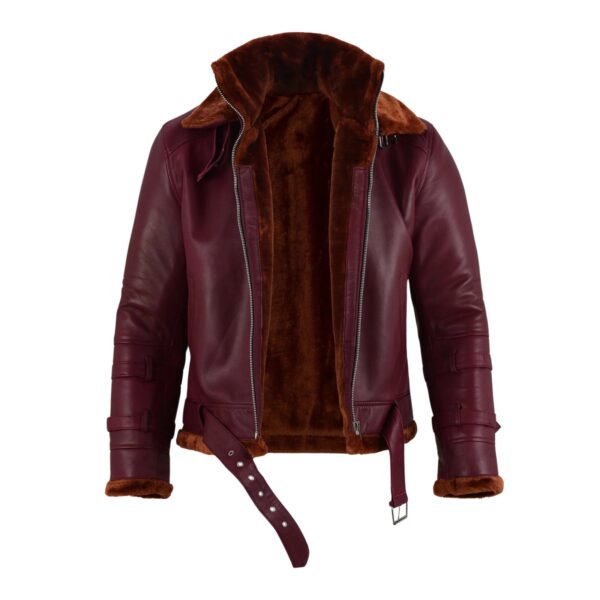 Sheepskin Jacket With Faux Shearling Fur