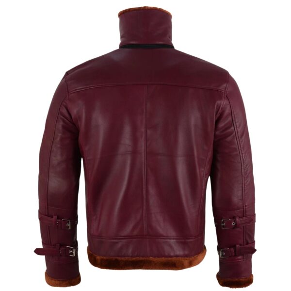 Sheepskin Jacket With Faux Shearling Fur - Image 2