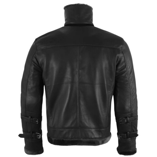 Sheepskin Jacket With Faux Shearling Fur - Image 5