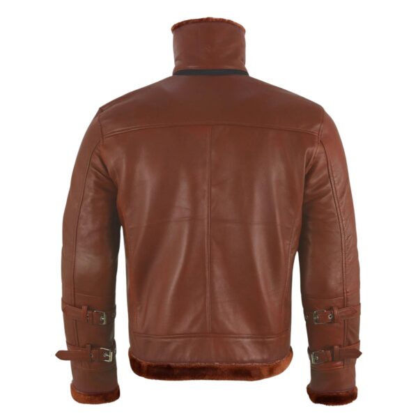 Sheepskin Jacket With Faux Shearling Fur - Image 7