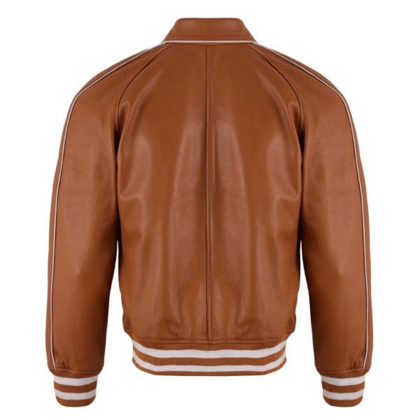 Loyola Varsity Bomber Leather Jacket - Image 5