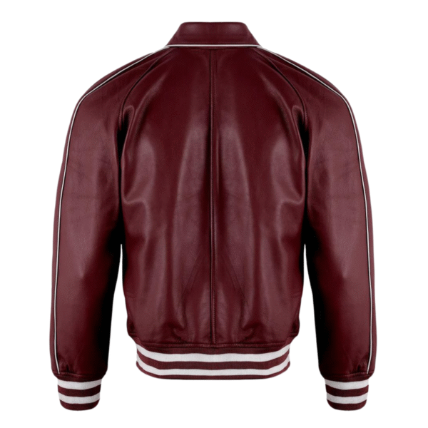 Loyola Varsity Bomber Leather Jacket - Image 6