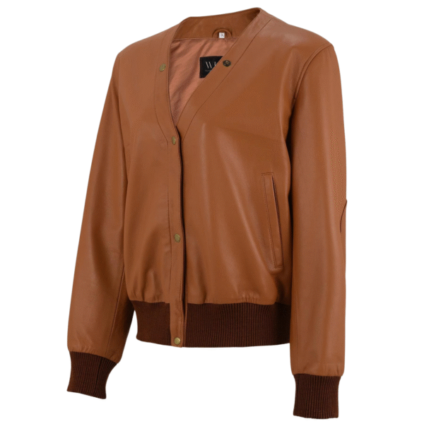 Scarlett J Classic Leather Jacket - Image 10