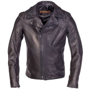 Cow-Hide Motorcycle Jacket - Black
