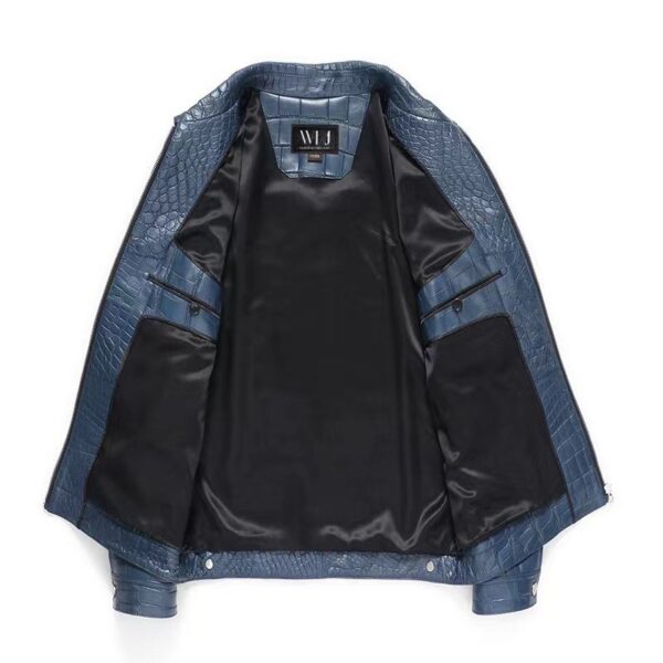 Ocean Blue Crocodile Jacket - Image 2