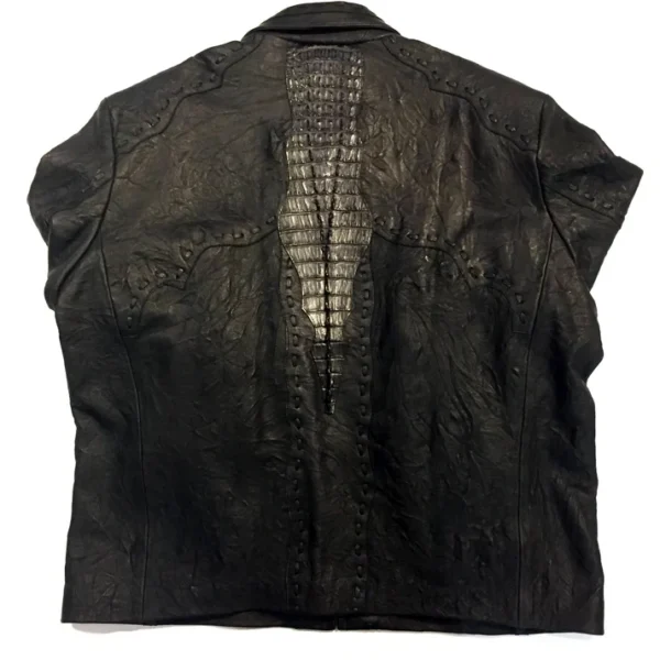 The Textured Leather Jacket - Image 4
