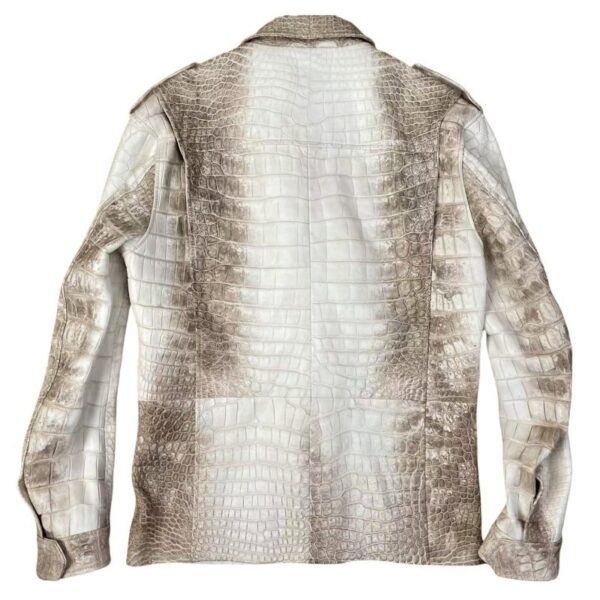 Men Crocodile Leather Shirt - Image 2