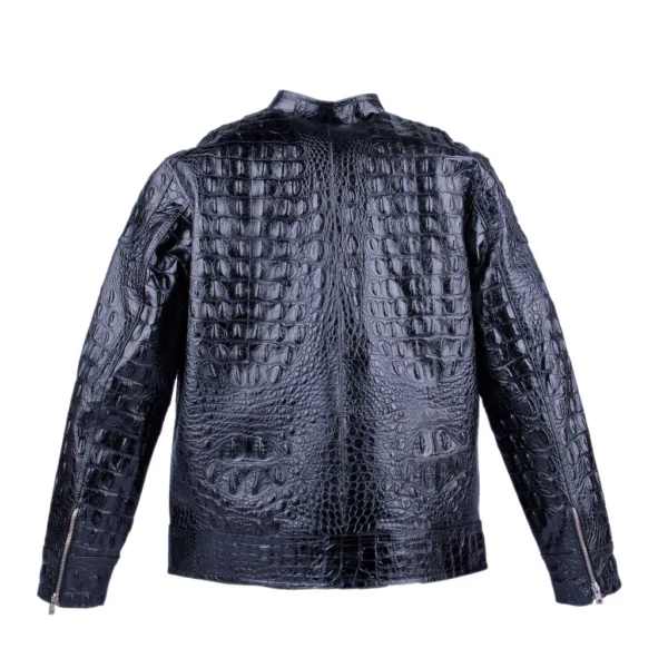 Old Money Crocodile Jacket (Black) - Image 2