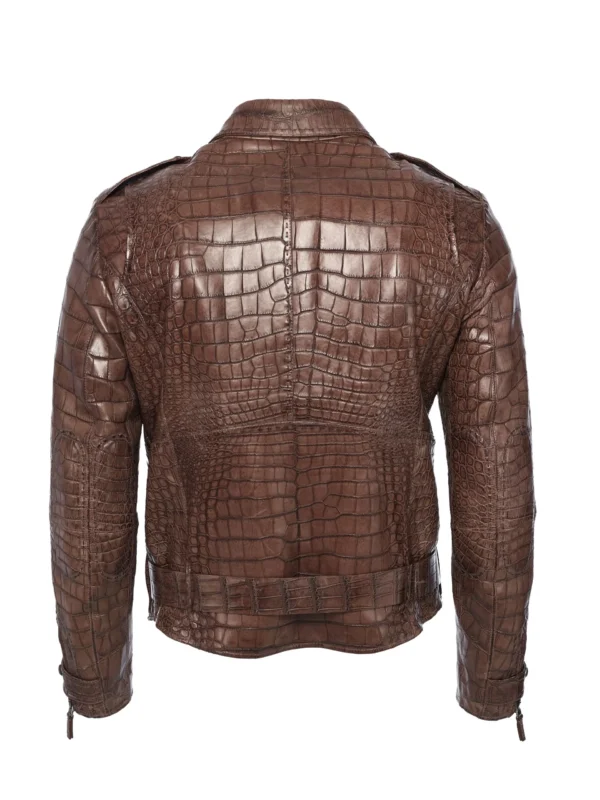 Crocodile - 100% Pure Crocodile Leather Jacket - Image 2