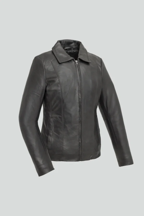 Imelda Leather Zip Jacket