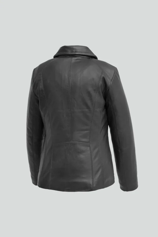 Imelda Leather Zip Jacket - Image 3