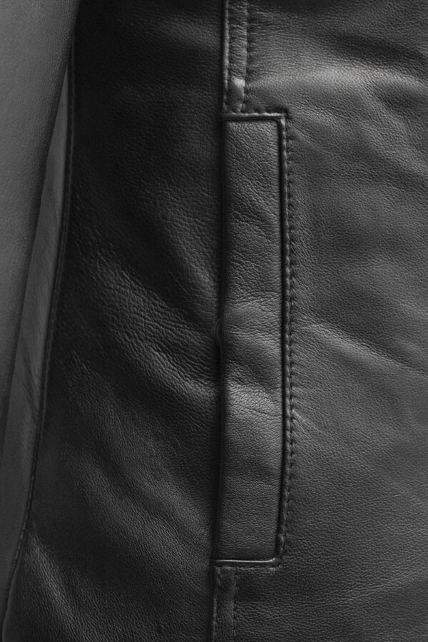 Imelda Leather Zip Jacket - Image 4